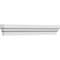 Ekena Millwork 49" Bottom Width x 51 1/2" Top Width x 5 1/2"H x 1 3/4"P Stockton Crosshead CRH06X49ST - alternate 4